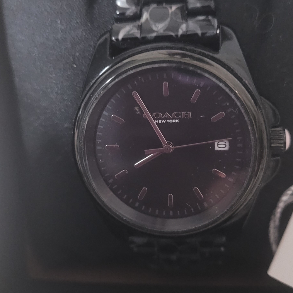Coach Charcoal Black Timepiece